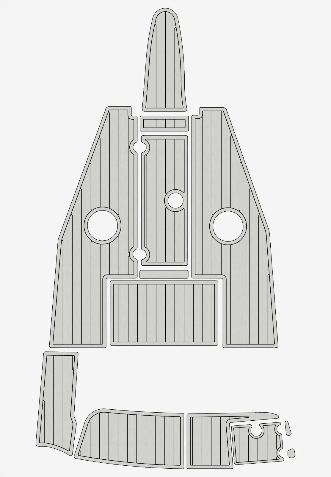 EVA foam marine floor 2006 Crownline 190 LS (13) 1 Kit EVA foam marine floor 2006 Crownline 190 LS