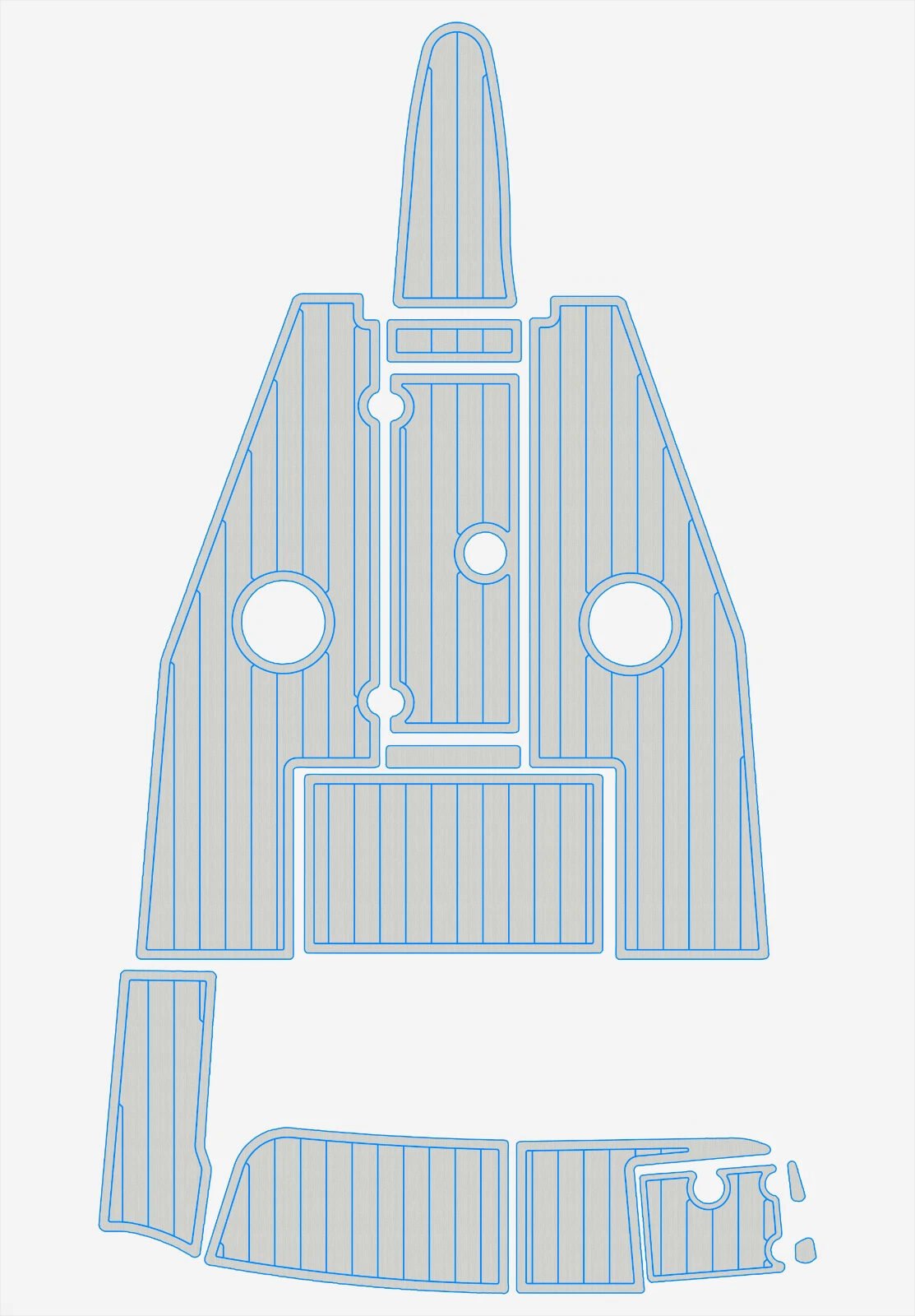 EVA foam marine floor 2006 Crownline 190 LS (14) 1 Kit EVA foam marine floor 2006 Crownline 190 LS