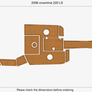 EVA foam marine floor faux teak 2006 Crownline 220 LS (1) 1 Kit EVA foam marine floor faux teak 2006 Crownline 220 LS
