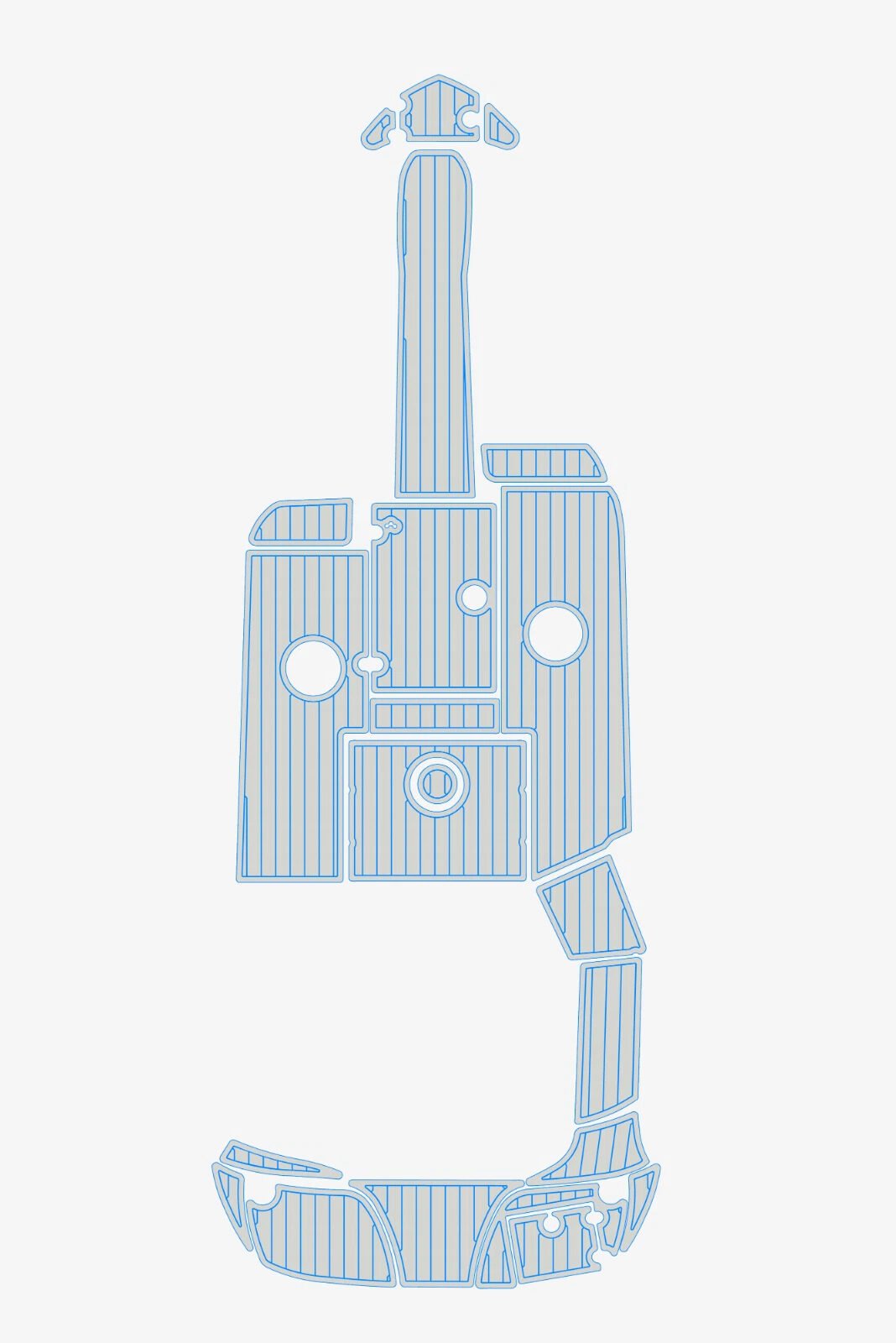 EVA foam marine floor faux teak 2006 Crownline 220 LS (10) 1 Kit EVA foam marine floor faux teak 2006 Crownline 220 LS