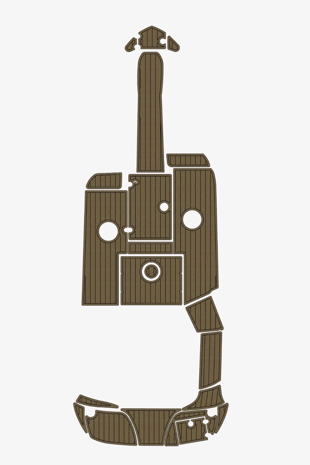 EVA foam marine floor faux teak 2006 Crownline 220 LS (6) 1 Kit EVA foam marine floor faux teak 2006 Crownline 220 LS