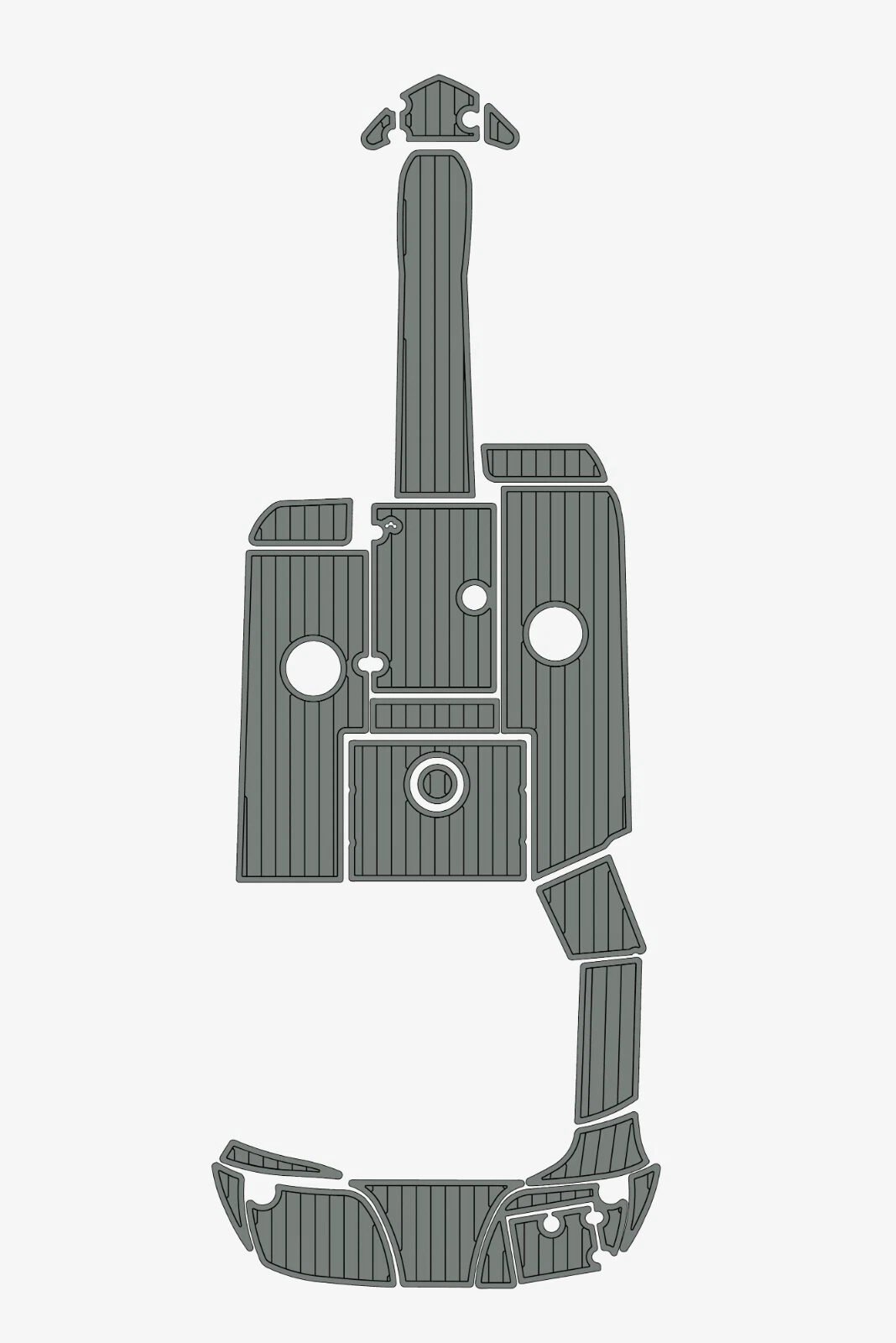 EVA foam marine floor faux teak 2006 Crownline 220 LS (7) 1 Kit EVA foam marine floor faux teak 2006 Crownline 220 LS