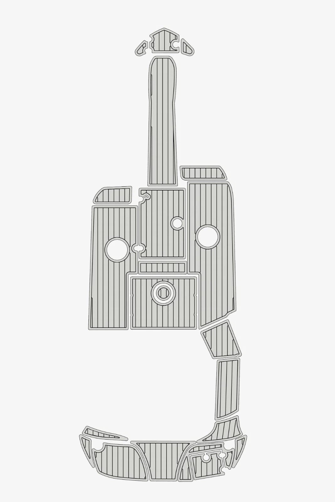 EVA foam marine floor faux teak 2006 Crownline 220 LS (9) 1 Kit EVA foam marine floor faux teak 2006 Crownline 220 LS