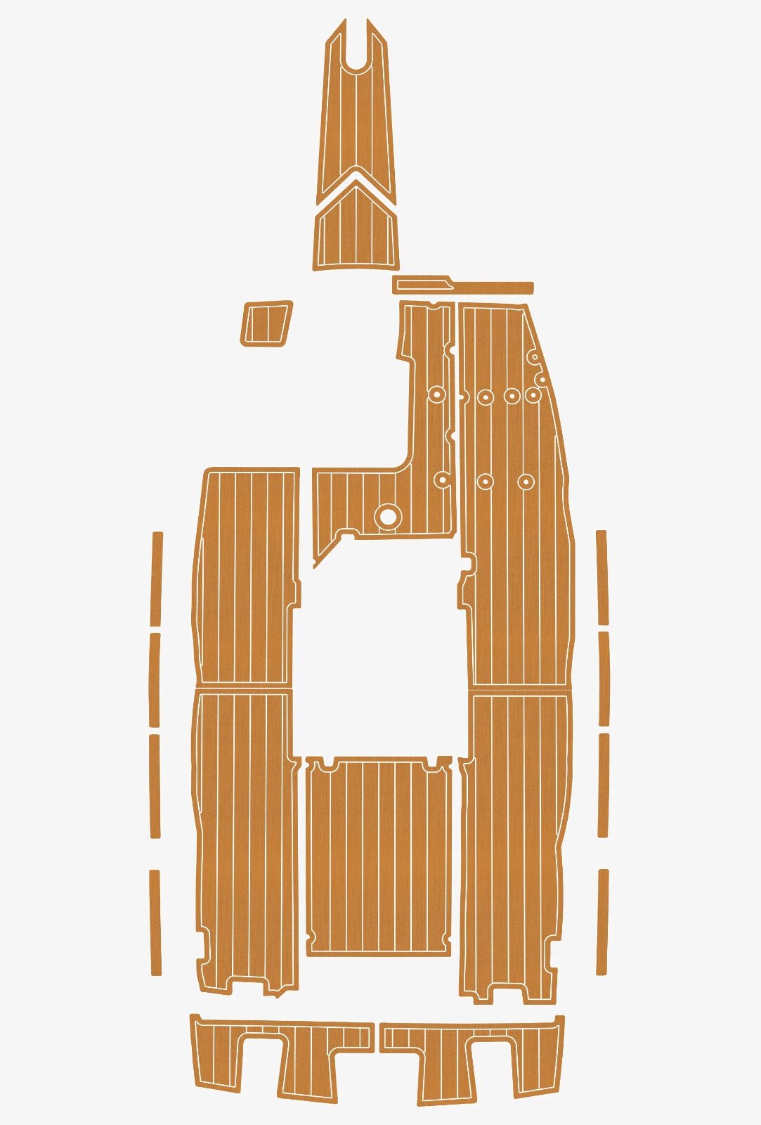 1 Kit EVA foam marine flooring 1988-1989 Mastercraft 190 Prostar