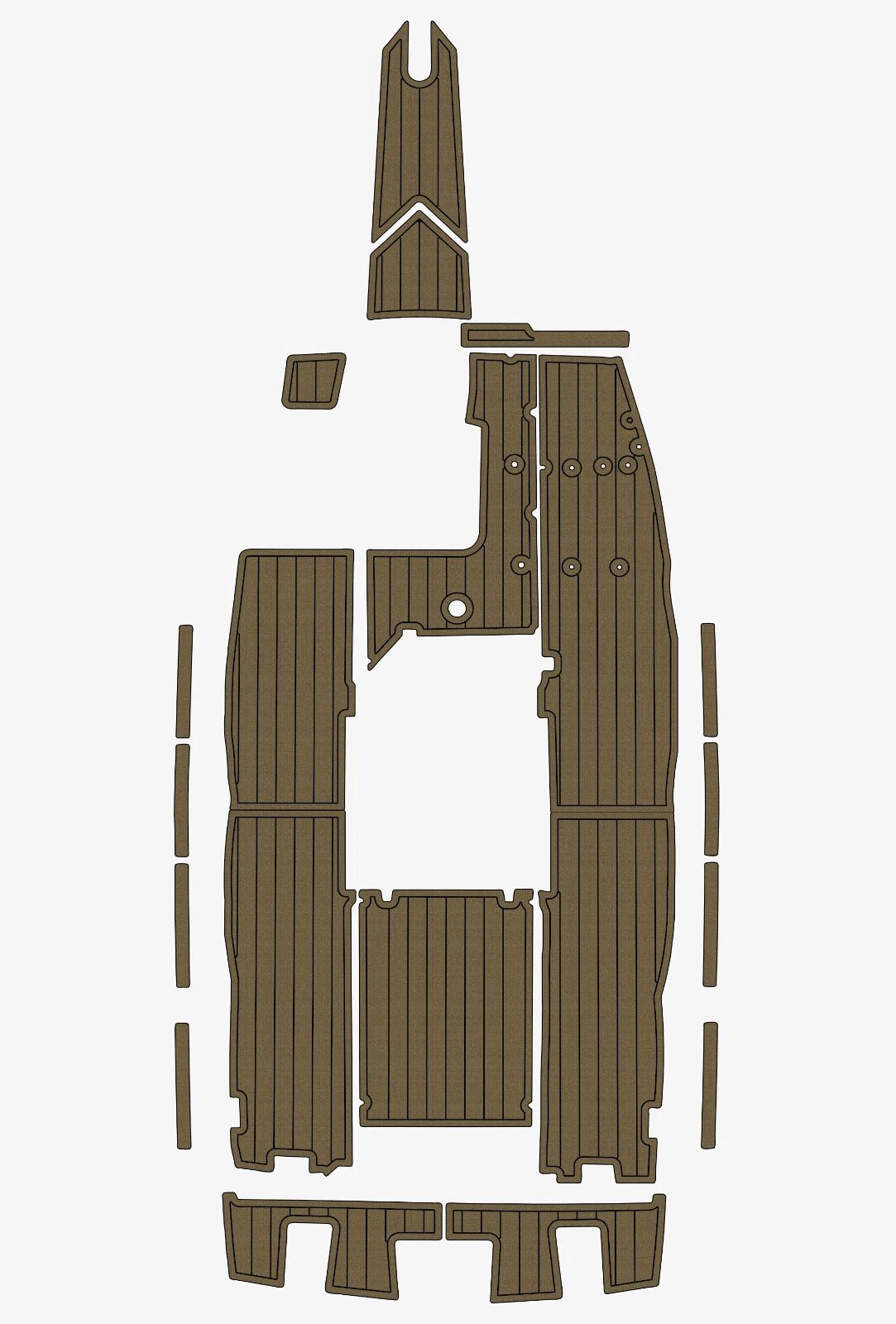 1 Kit EVA foam marine flooring 1988-1989 Mastercraft 190 Prostar