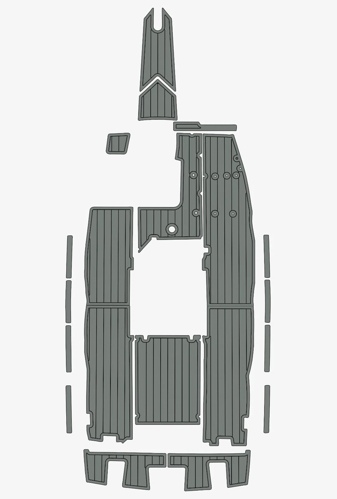 1 Kit EVA foam marine flooring 1988-1989 Mastercraft 190 Prostar