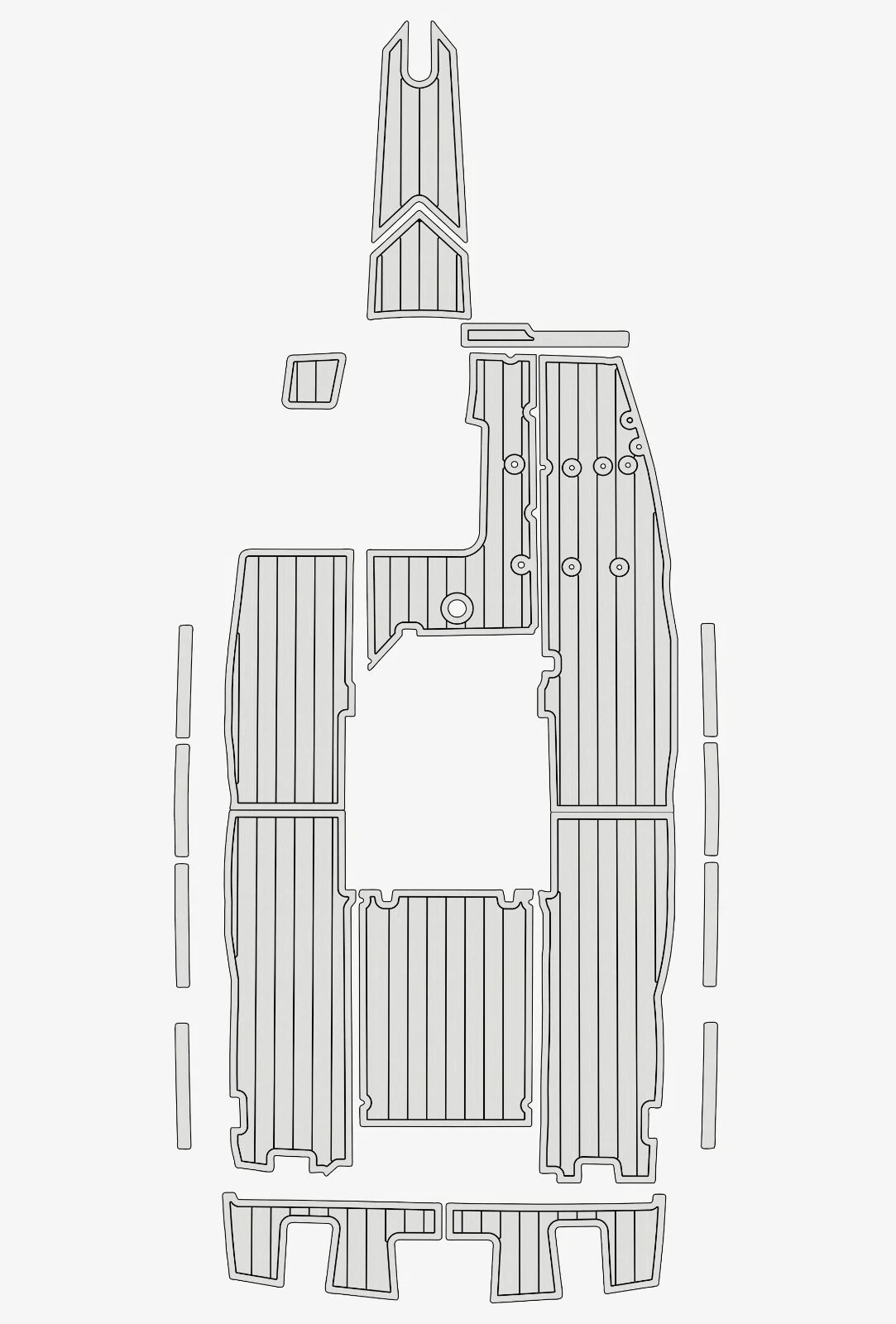 1 Kit EVA foam marine flooring 1988-1989 Mastercraft 190 Prostar