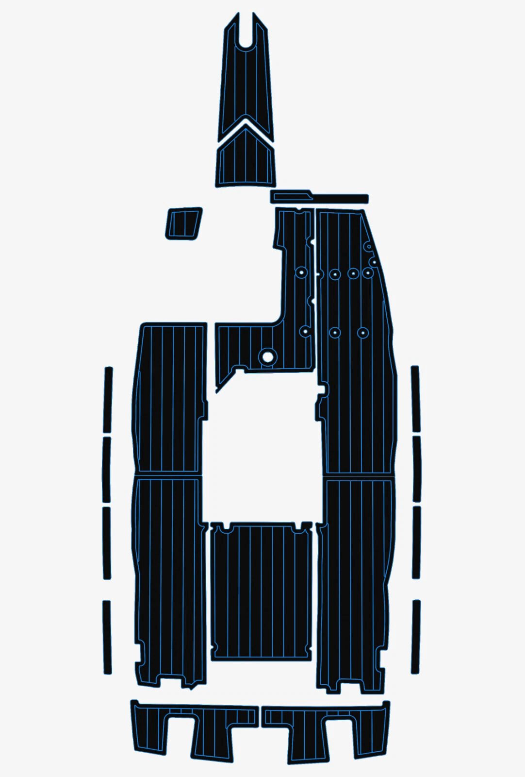 1 Kit EVA foam marine flooring 1988-1989 Mastercraft 190 Prostar