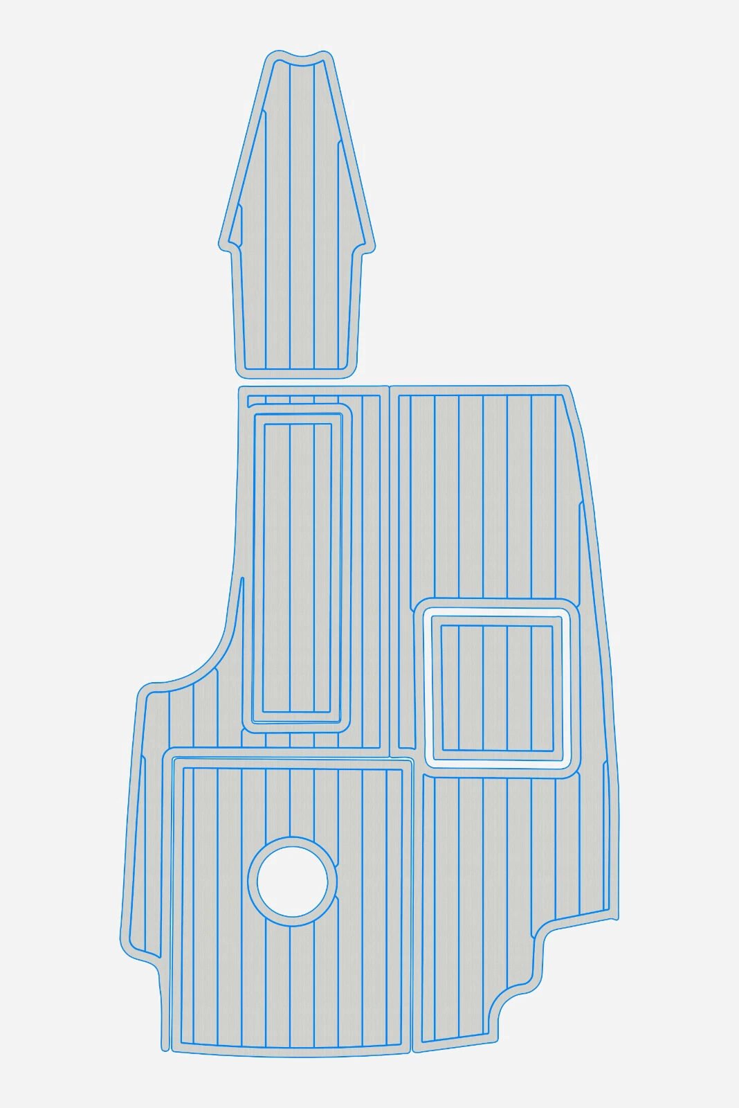 EVA foam marine flooring 2000-2001 Mastercraft 205V (14) 1 Kit EVA foam marine flooring 2000-2001 Mastercraft 205V
