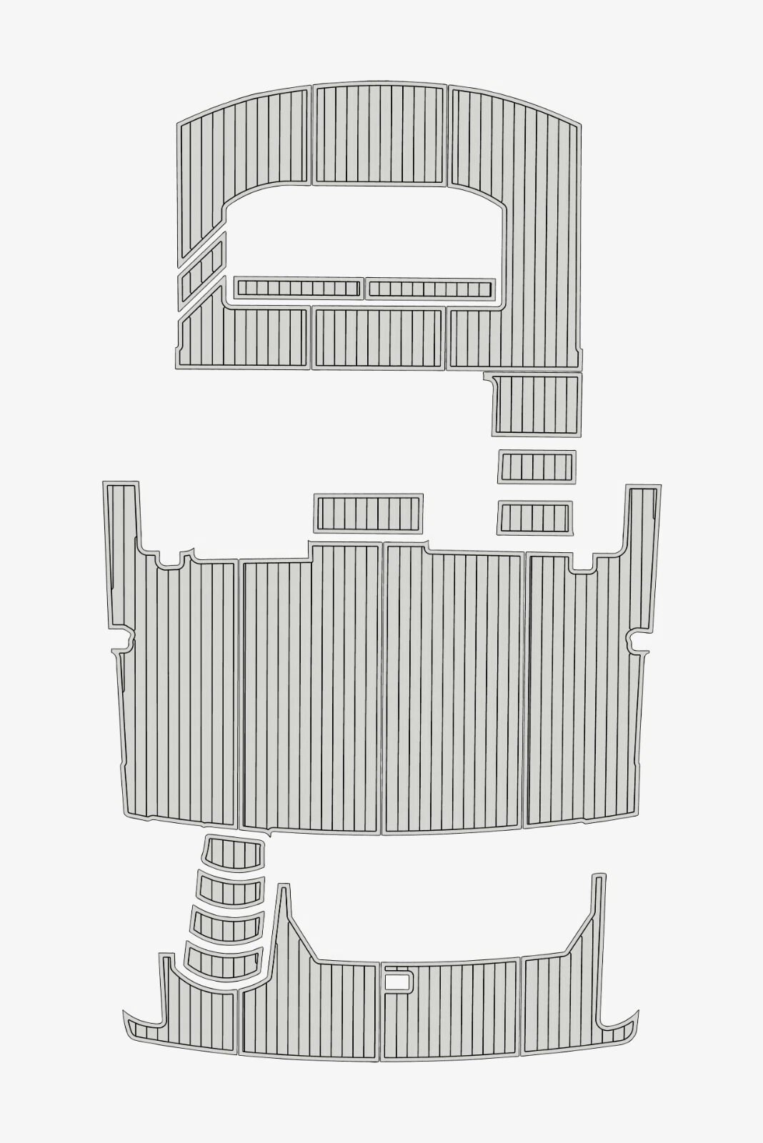 1 Kit EVA foam marine flooring 2000-2002 Carver 356