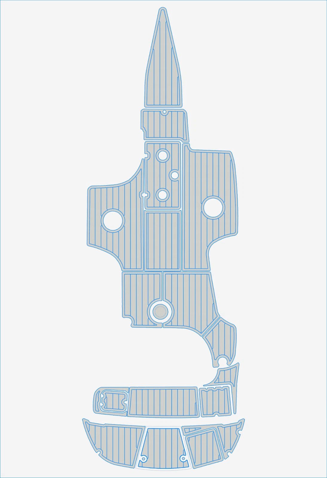 EVA foam marine flooring 2001-2005 crownline 230 BR (16) 1 Kit EVA foam marine flooring 2001-2005 crownline 230 BR