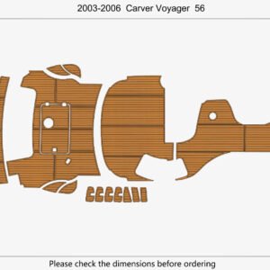 1 Kit EVA foam marine flooring 2003-2006 Carver 56 Voyager