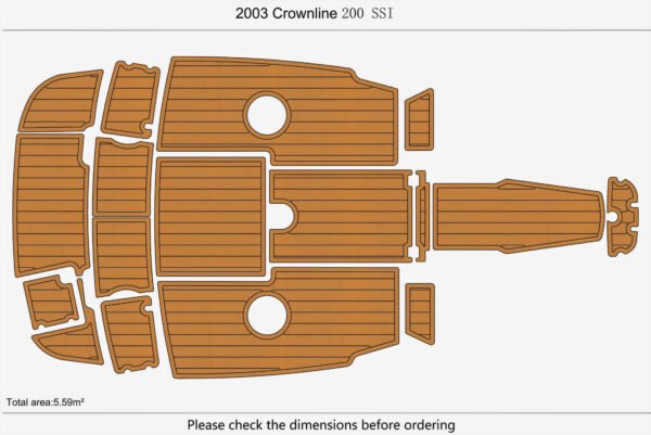 EVA foam marine flooring 2003 Crownline 200 (1) 1 Kit EVA foam marine flooring 2003 Crownline 200