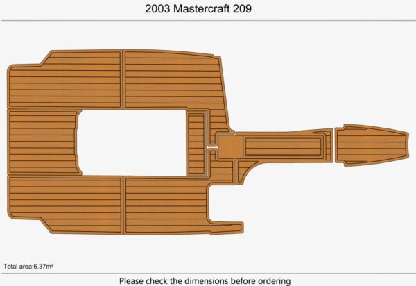 1 Kit EVA foam marine flooring 2003 Mastercraft 209