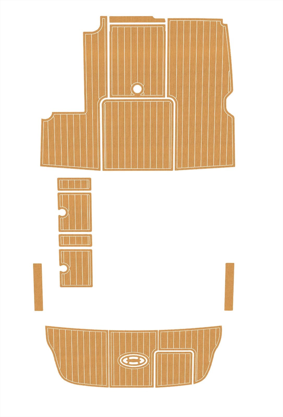 1 Kit EVA foam marine flooring 2004-2009 Sea Ray 240 sunsport