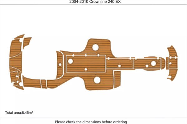 EVA foam marine flooring 2004-2010 Crownline 240 EX (1) 1 Kit EVA foam marine flooring 2004-2010 Crownline 240 EX