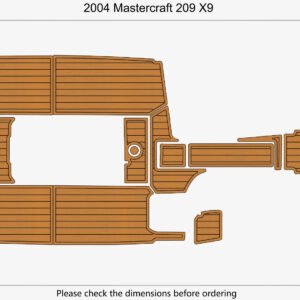 EVA foam marine flooring 2004 Mastercraft 209 X9 (1) 1 Kit EVA foam marine flooring 2004 Mastercraft 209 X9
