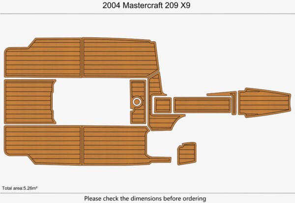 EVA foam marine flooring 2004 Mastercraft 209 X9 (1) 1 Kit EVA foam marine flooring 2004 Mastercraft 209 X9