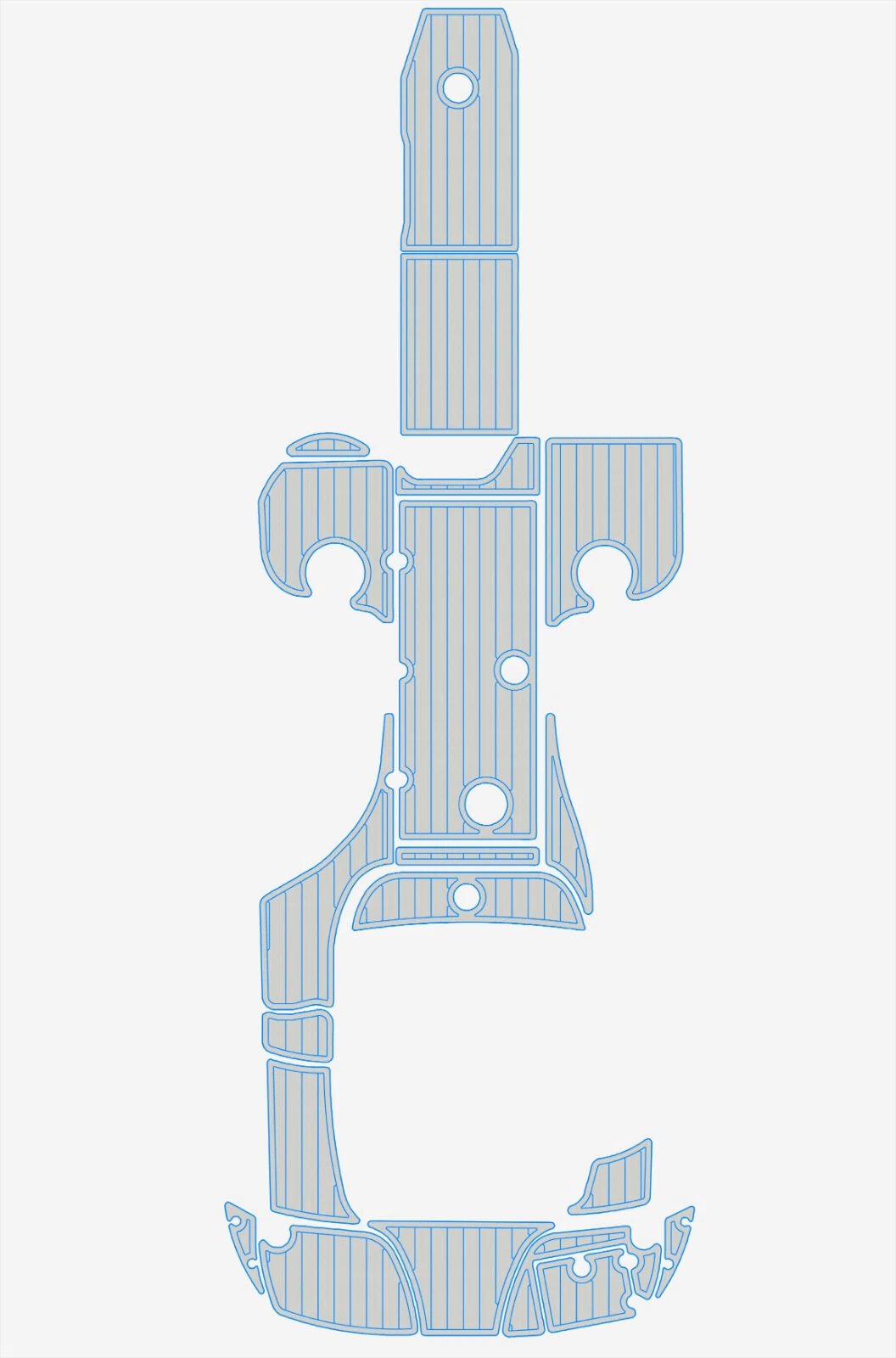 1 Kit EVA foam marine flooring 2005-2009 Crownline 275 CCR