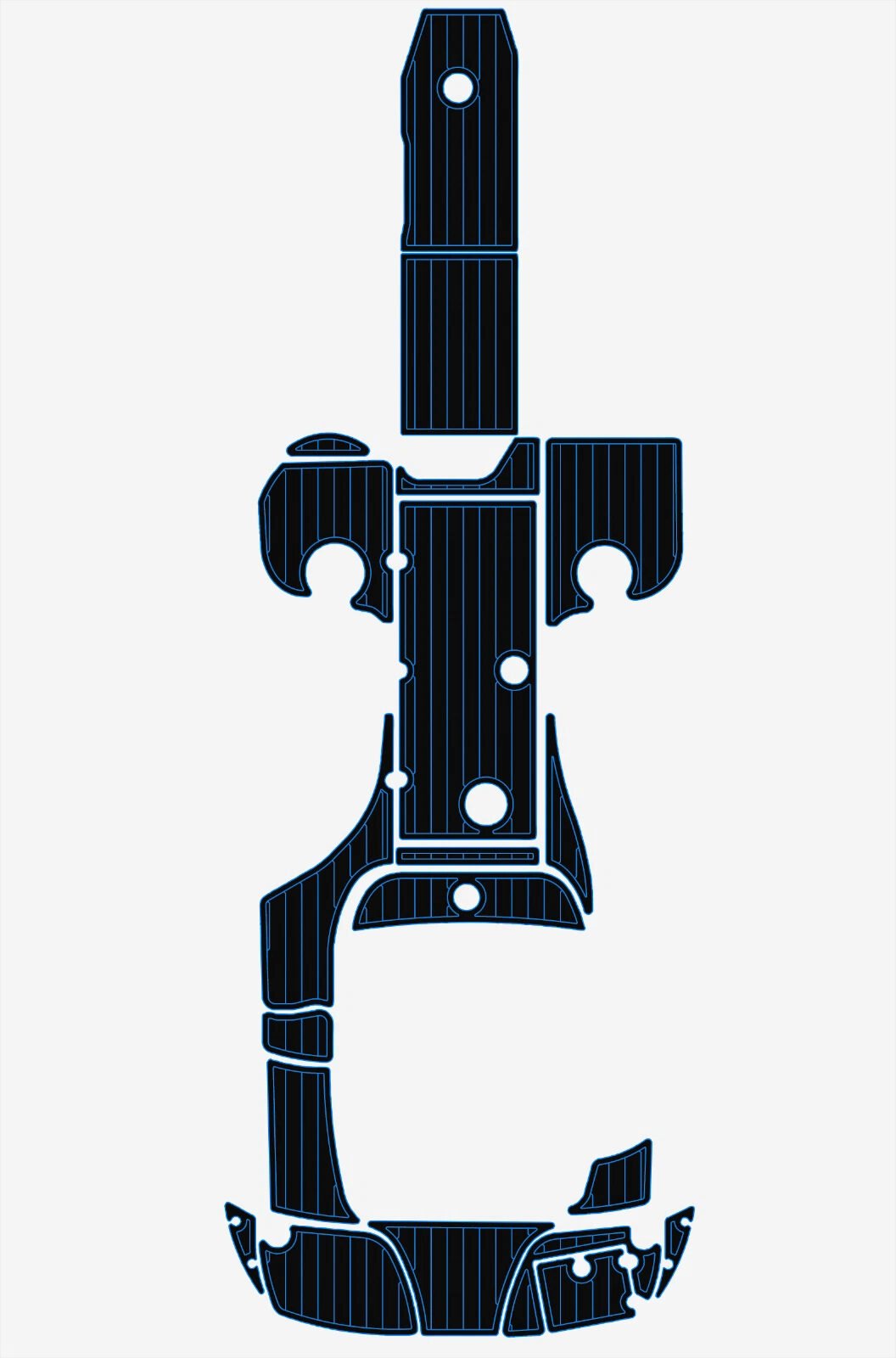 1 Kit EVA foam marine flooring 2005-2009 Crownline 275 CCR