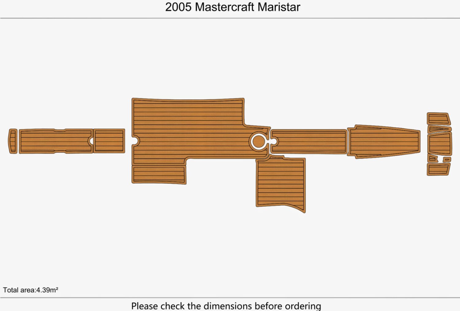 EVA foam marine flooring 2005 Mastercraft Maristar (1) 1 Kit EVA foam marine flooring 2005 Mastercraft Maristar