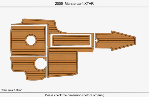 1 Kit EVA foam marine flooring 2005 Mastercraft X-STAR