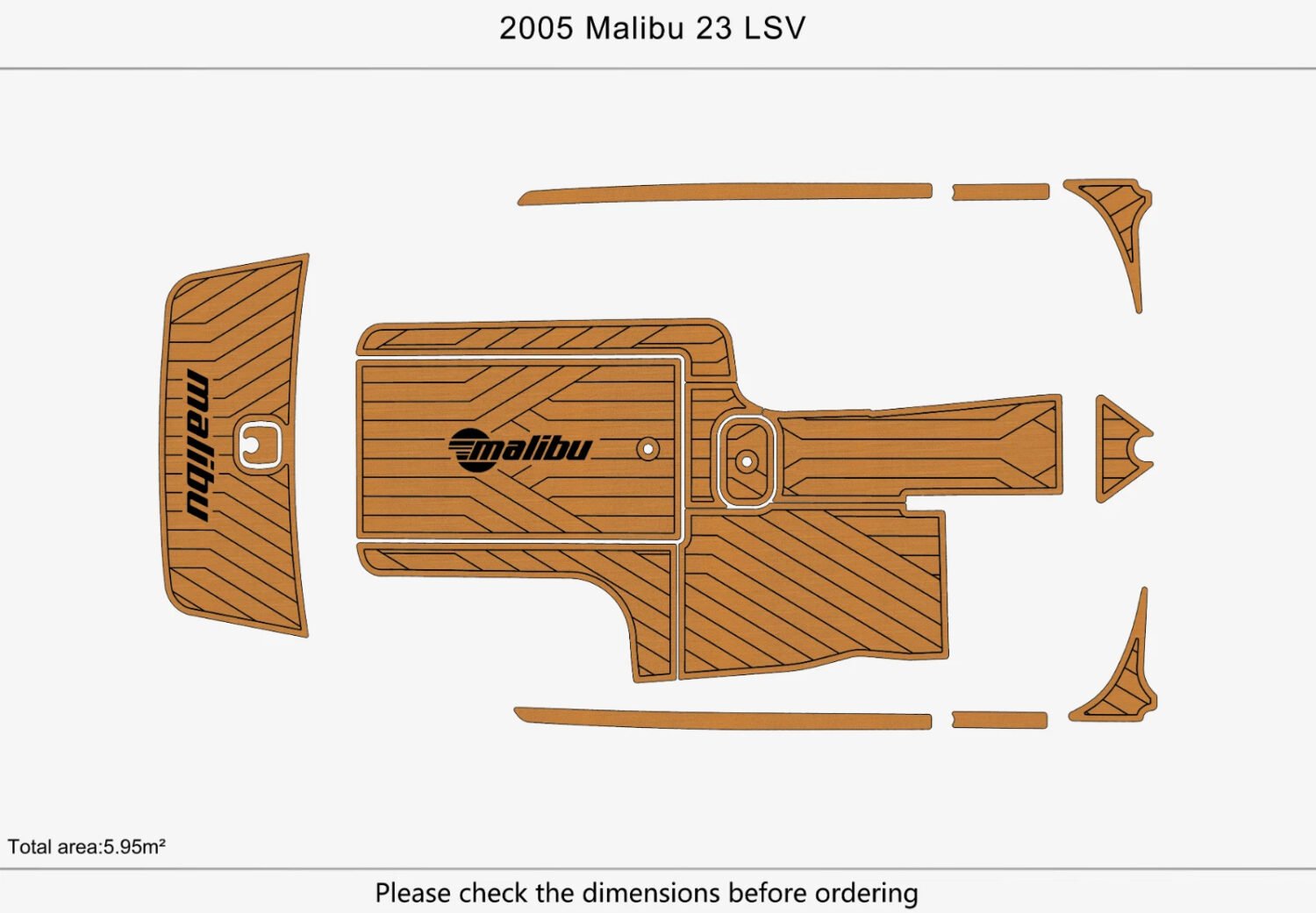 EVA foam marine flooring 2005 malibu 23 LSV (1) 1 Kit EVA foam marine flooring 2005 malibu 23 LSV