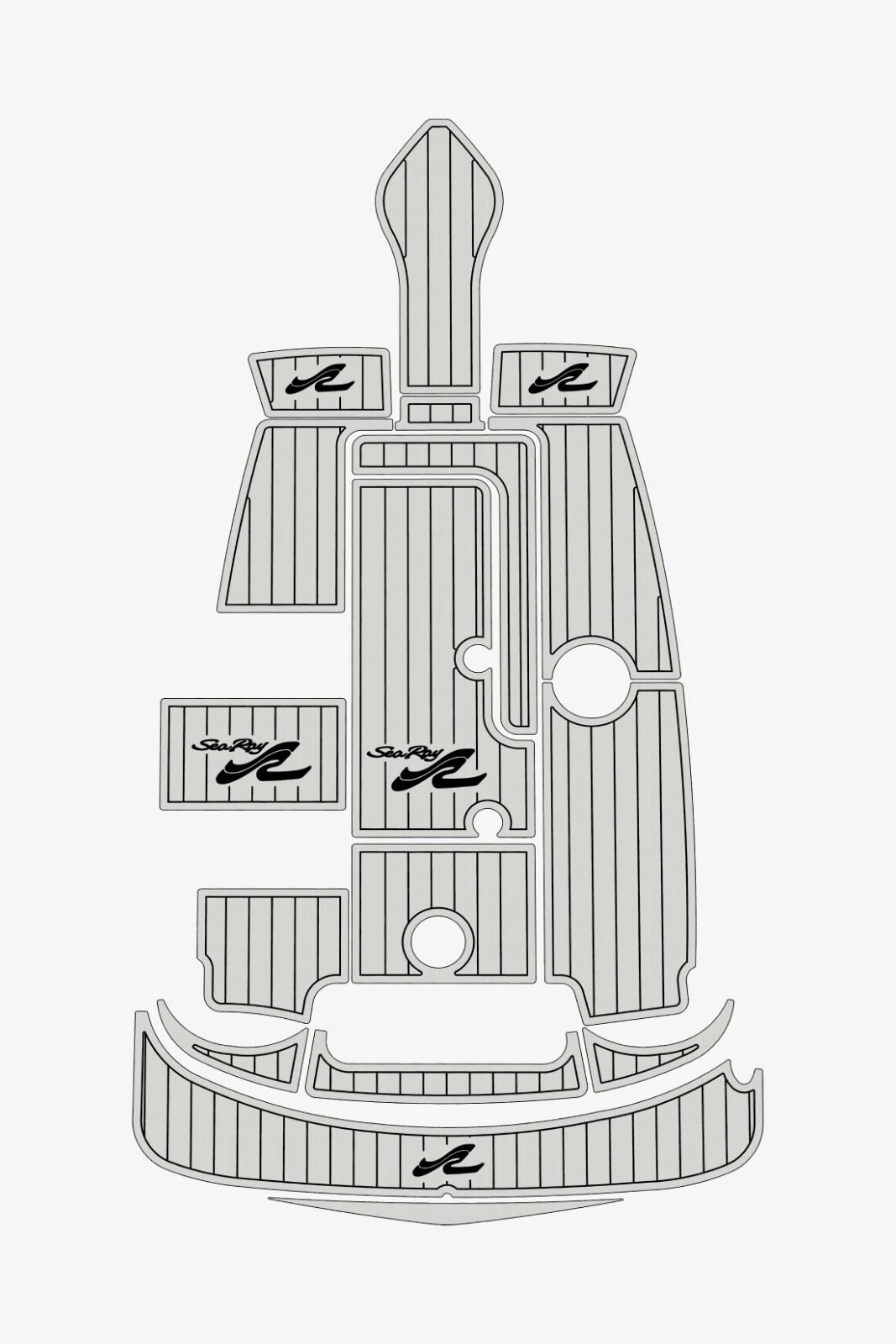EVA foam marine flooring 2006-2009 Sea Ray 175 Sport (8) 1 Kit EVA foam marine flooring 2006-2009 Sea Ray 175 Sport