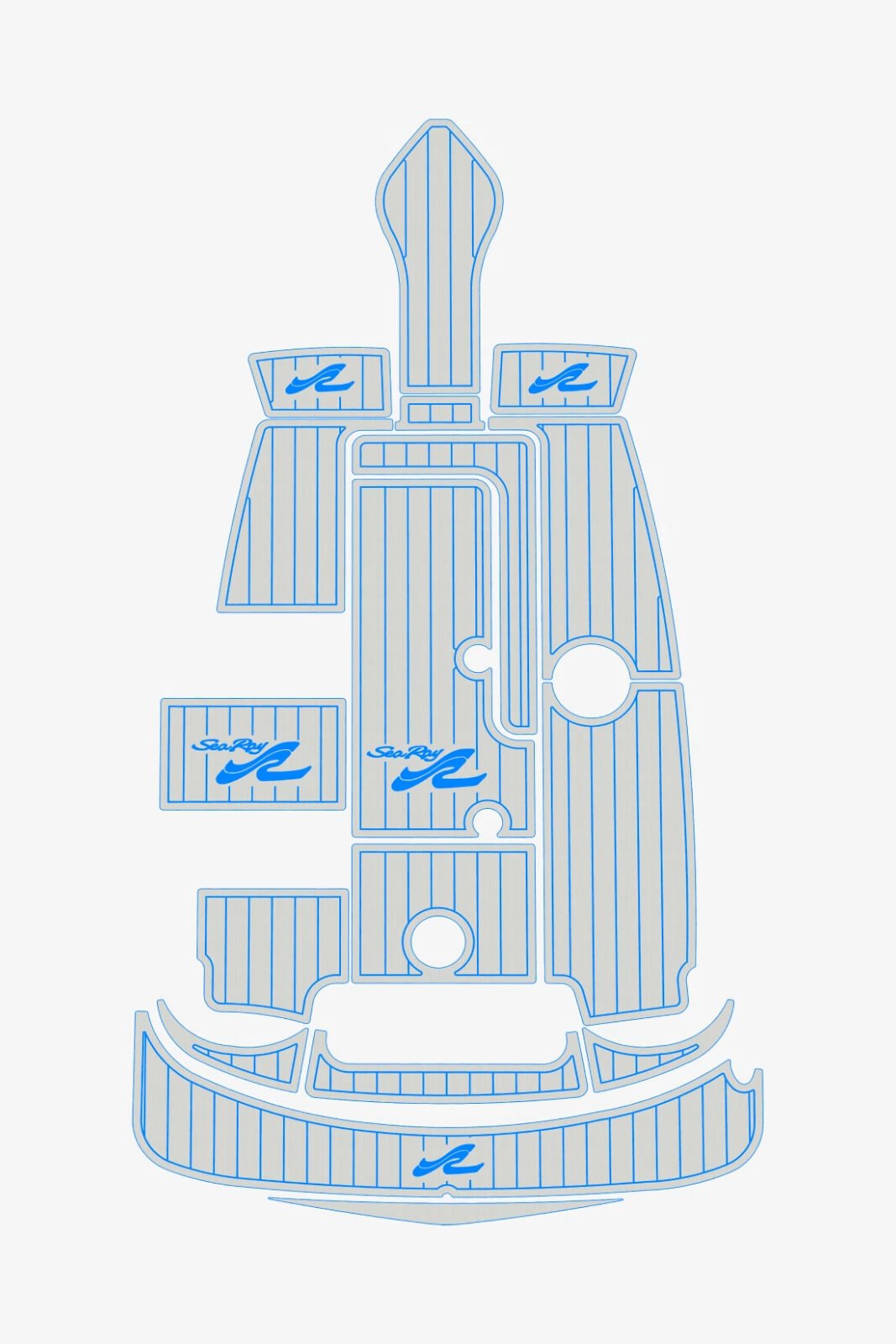 EVA foam marine flooring 2006-2009 Sea Ray 175 Sport (9) 1 Kit EVA foam marine flooring 2006-2009 Sea Ray 175 Sport