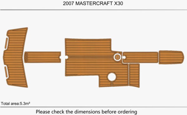 EVA foam marine flooring 2006-2010 Mastercraft X30 (1) 1 kit EVA foam marine flooring 2006-2010 Mastercraft X30