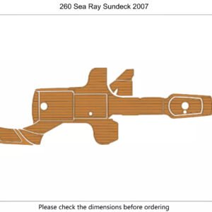 1 Kit EVA foam marine flooring 2007-2008 Sea Ray 260 Sundeck