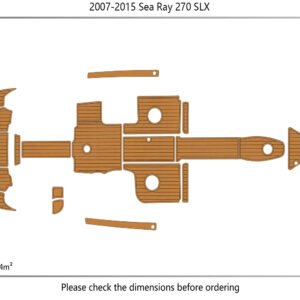 1 Kit EVA foam marine flooring 2007-2015 Sea Ray 270 SLX