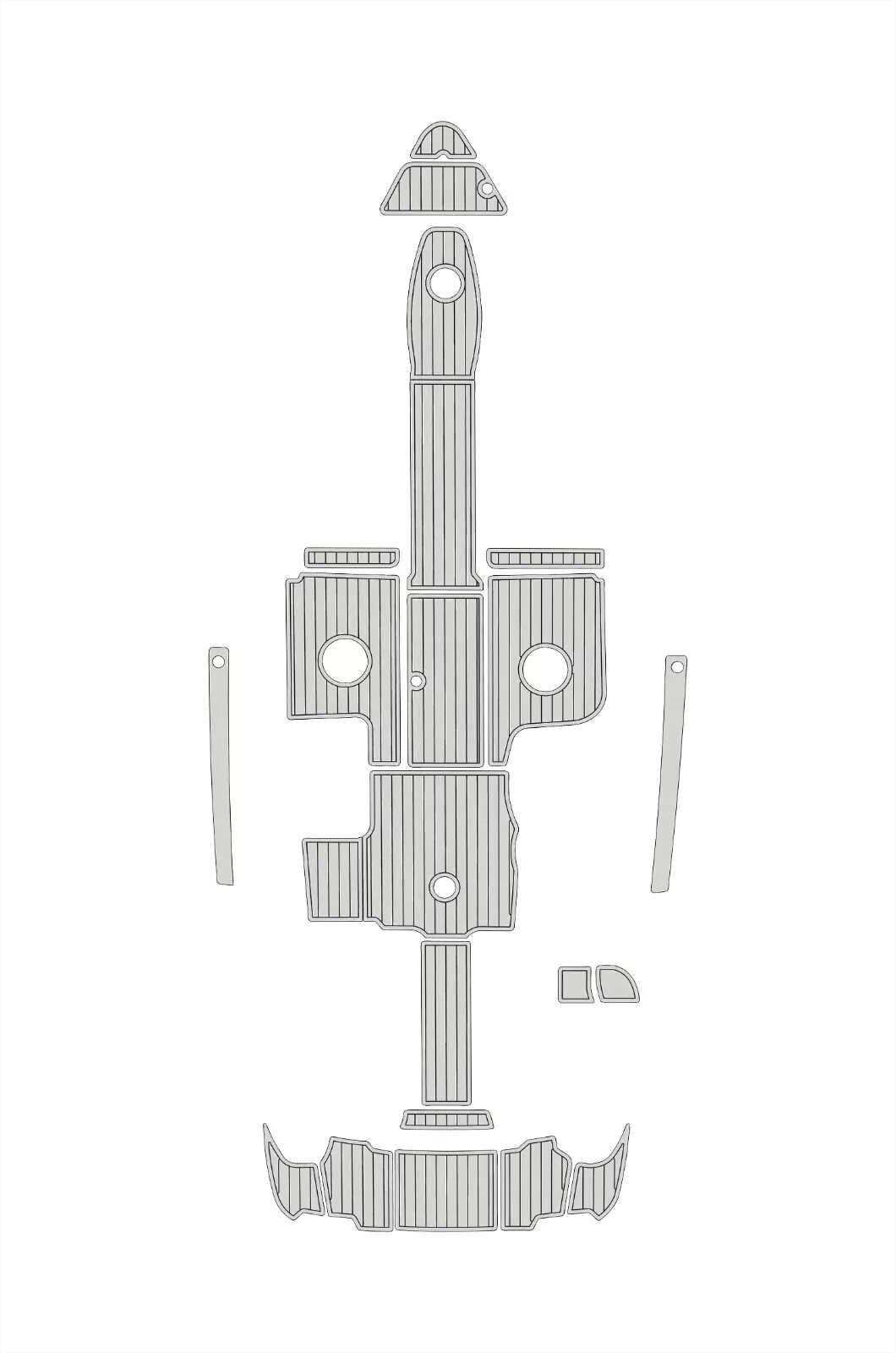 1 Kit EVA foam marine flooring 2007-2015 Sea Ray 270 SLX