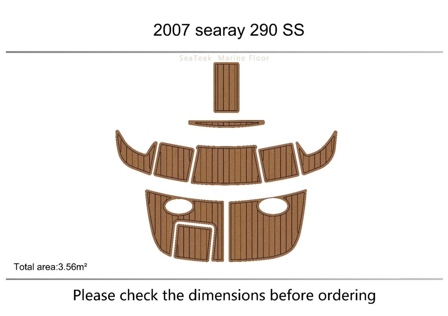 EVA foam marine flooring 2007 SEA RAY 290 (2) 1 Kit EVA foam marine flooring 2007 SEA RAY 290