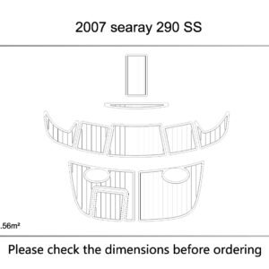 EVA foam marine flooring 2007 SEA RAY 290 (4) 1 Kit EVA foam marine flooring 2007 SEA RAY 290