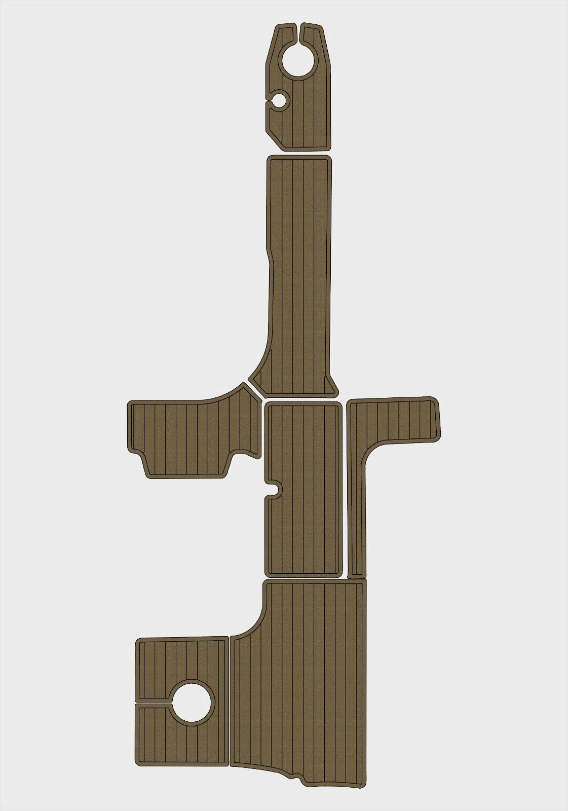 1 Kit EVA foam marine flooring 2008-2009 Sea Ray 290 Sundeck