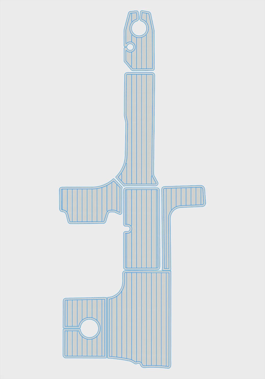 1 Kit EVA foam marine flooring 2008-2009 Sea Ray 290 Sundeck