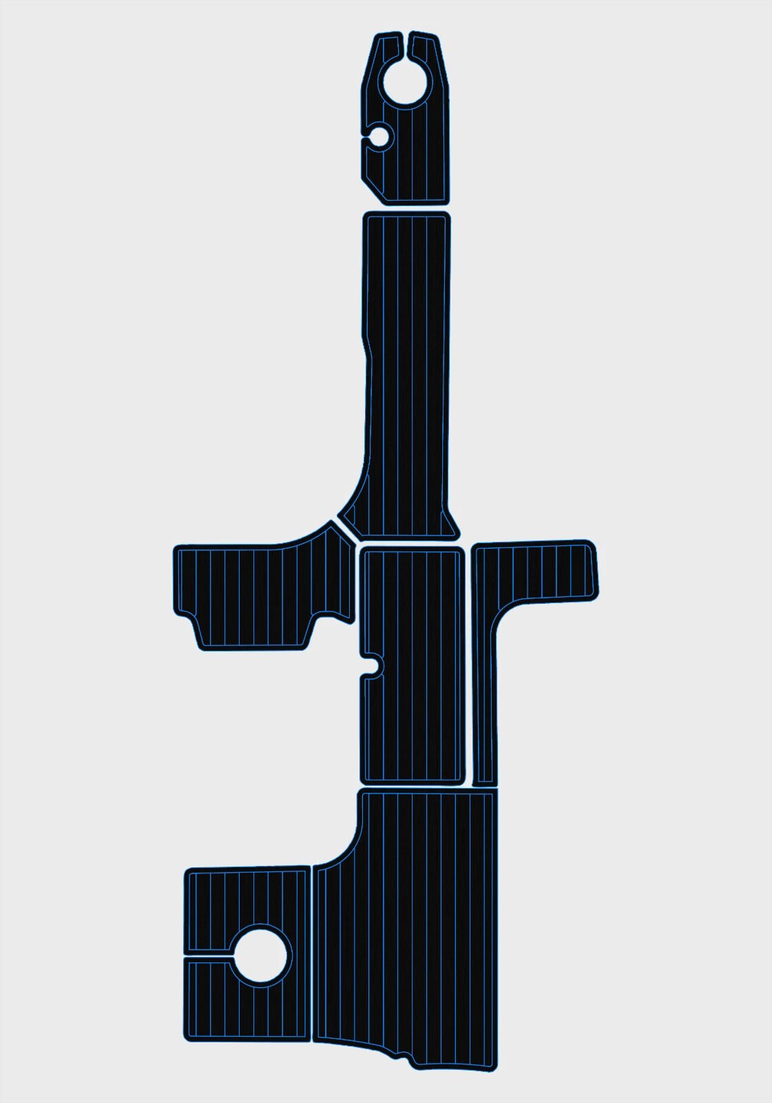 1 Kit EVA foam marine flooring 2008-2009 Sea Ray 290 Sundeck