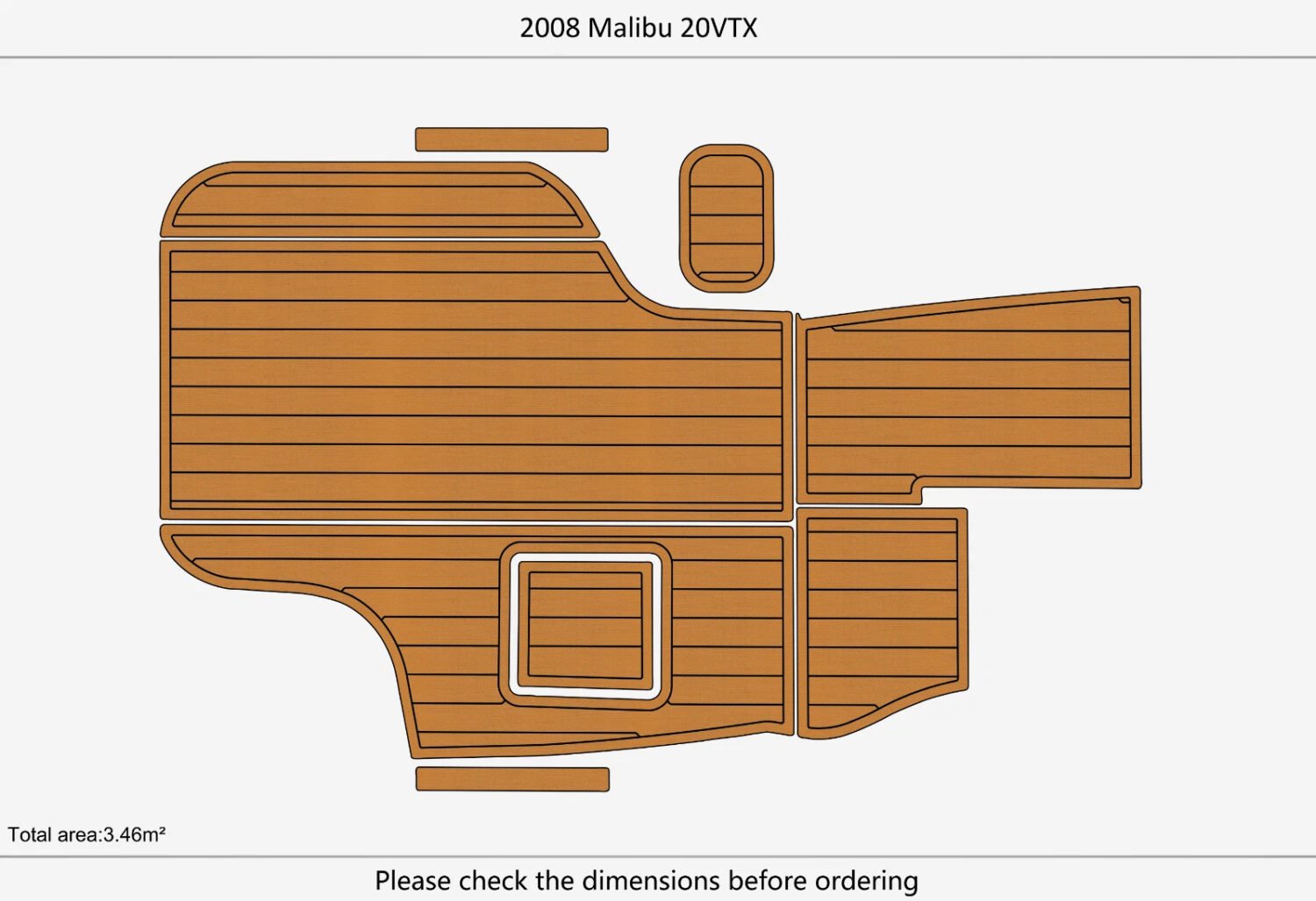 EVA foam marine flooring 2008 Malibu 20 VTX (1) 1 Kit EVA foam marine flooring 2008 Malibu 20 VTX