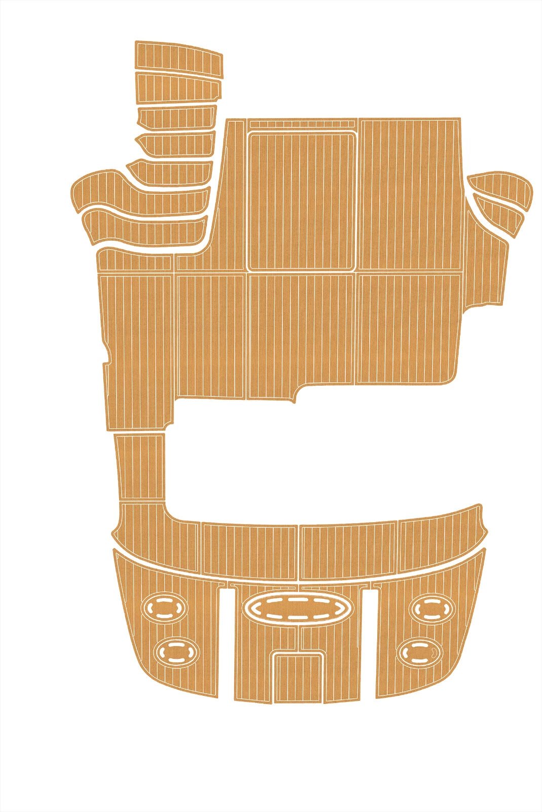 1 kit EVA foam marine flooring 2010-2012 Sea Ray 520 sedan bridge