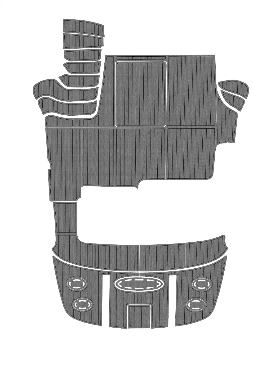 1 kit EVA foam marine flooring 2010-2012 Sea Ray 520 sedan bridge