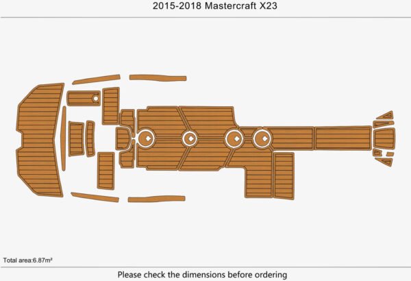 EVA foam marine flooring 2015-2018 Mastercraft X23 (1) 1 Kit EVA foam marine flooring 2015-2018 Mastercraft X23