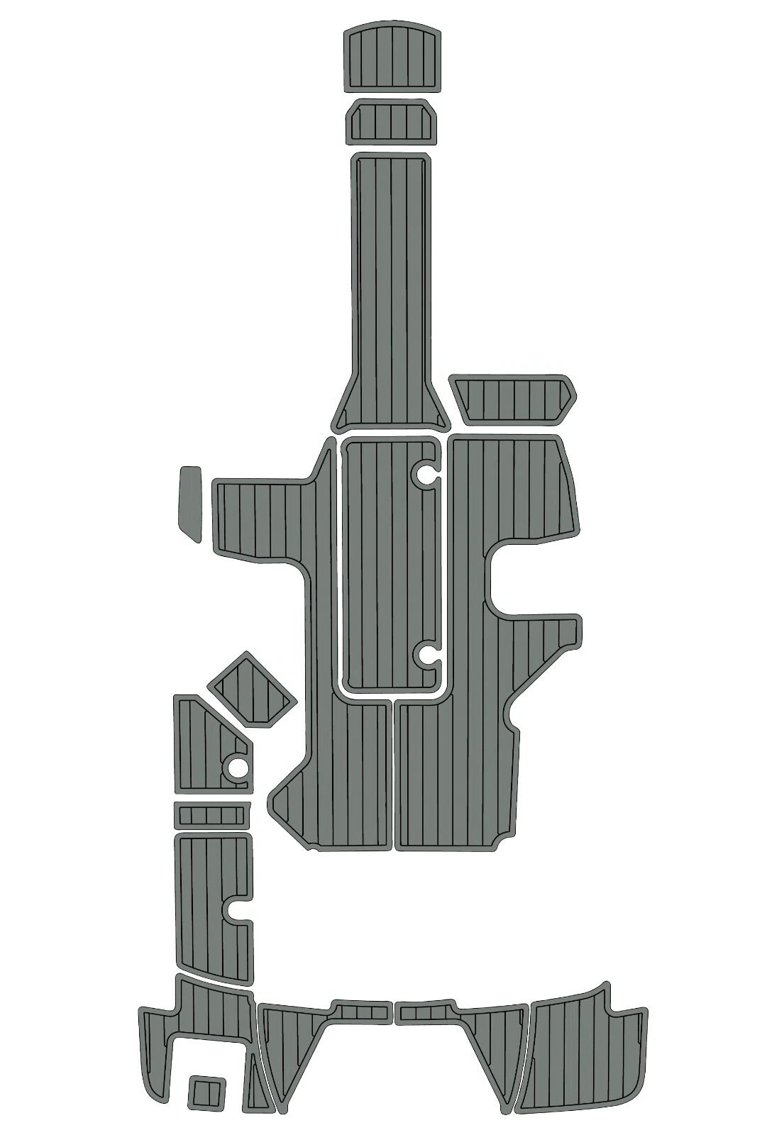1 Kit EVA foam marine flooring 2017-2022 Sea Ray 210 SPX