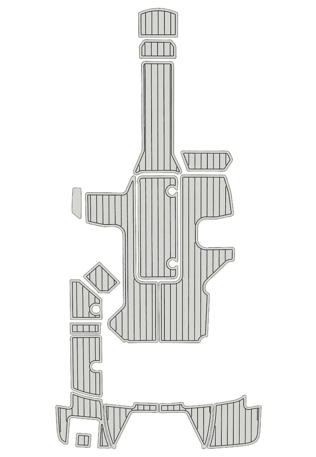 1 Kit EVA foam marine flooring 2017-2022 Sea Ray 210 SPX