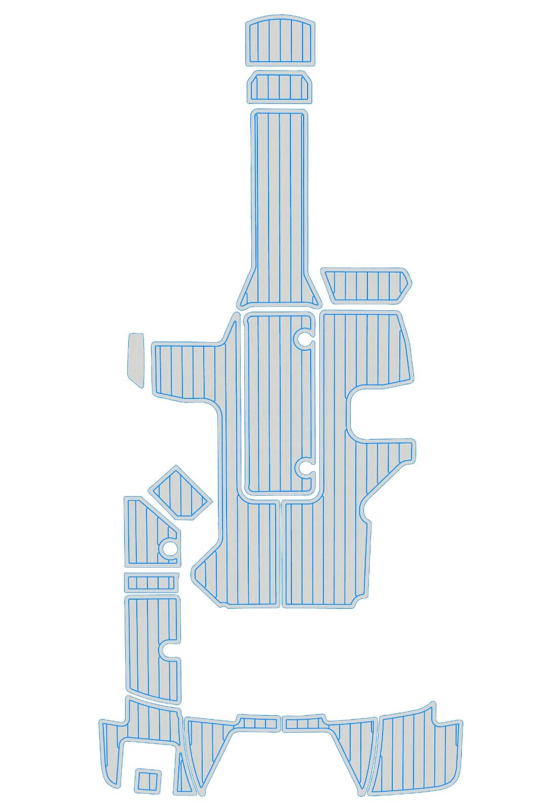 1 Kit EVA foam marine flooring 2017-2022 Sea Ray 210 SPX