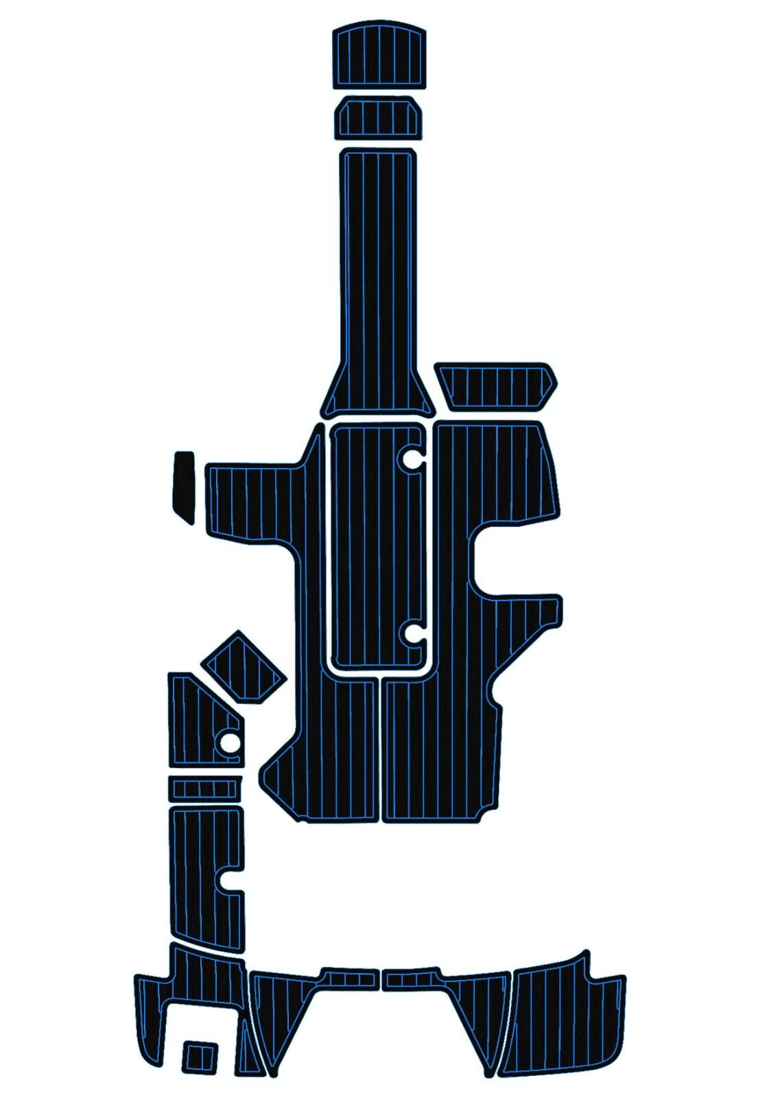 1 Kit EVA foam marine flooring 2017-2022 Sea Ray 210 SPX