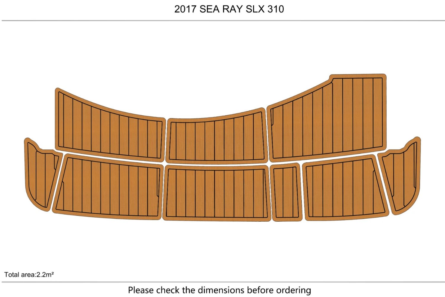 EVA foam marine flooring 2017 SEA RAY SLX 310 Inboard (1) 1 Kit EVA foam marine flooring 2017 SEA RAY SLX 310 Inboard