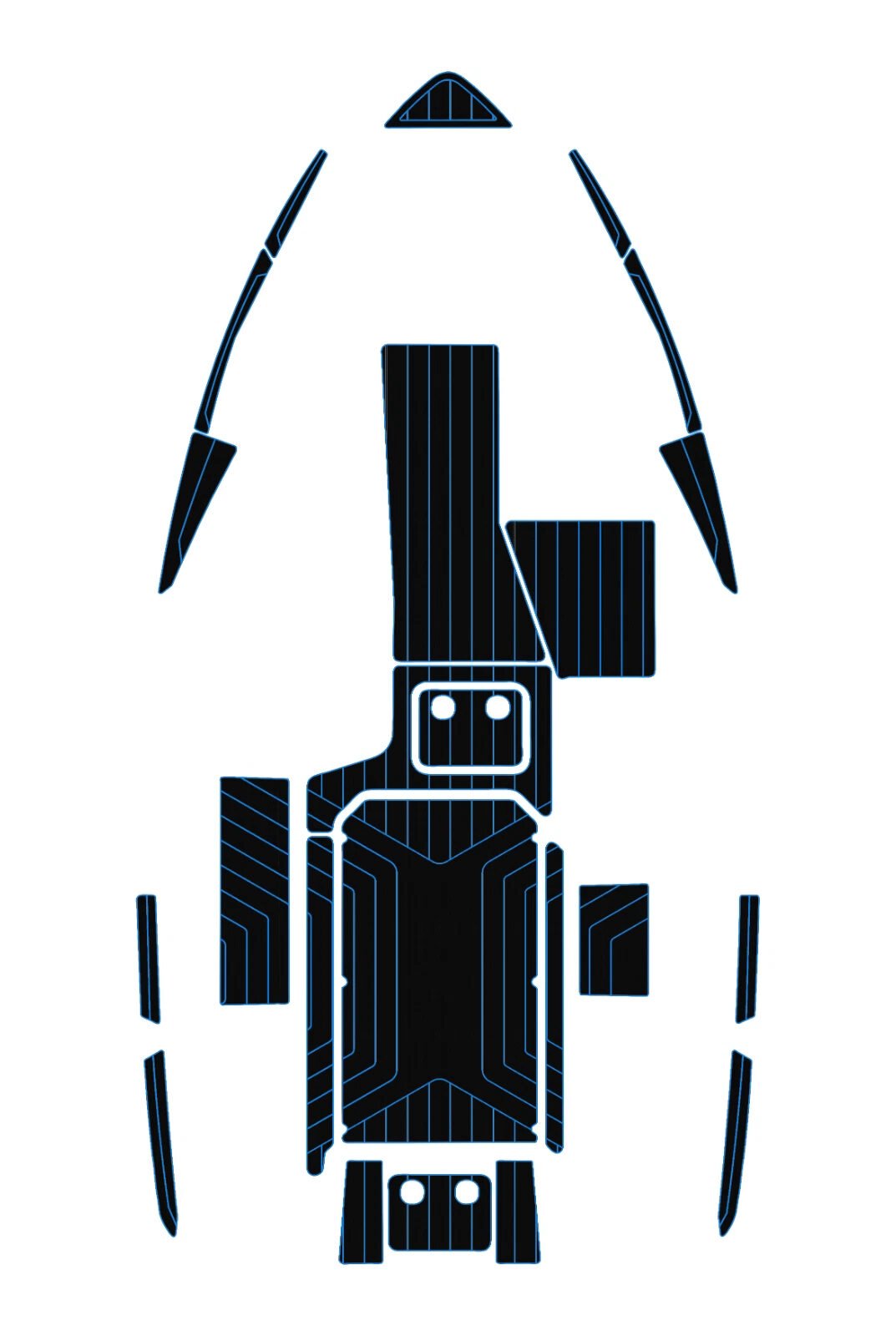 EVA foam marine flooring 2019 Malibu 22 lsv (3) 1 Kit EVA foam marine flooring 2019 Malibu 22 lsv