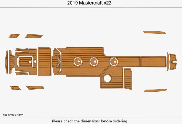 EVA foam marine flooring 2019 Mastercraft X22 (1) 1 Kit EVA foam marine flooring 2019 Mastercraft X22