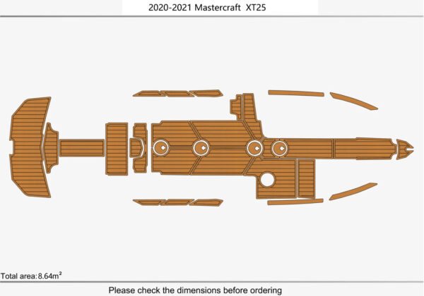 EVA foam marine flooring 2020-2021 Mastercraft XT25 (1) 1 Kit EVA foam marine flooring 2020-2021 Mastercraft XT25
